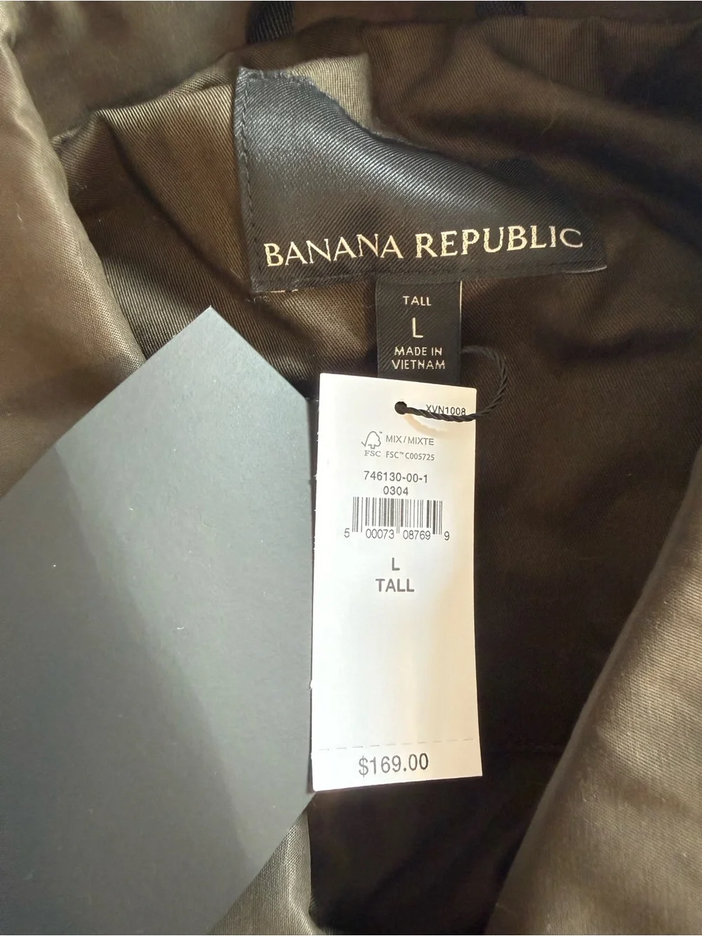 Banana Republic Water-Resistant Waxed Cotton Field Jacket 746130